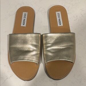 Steve Madden Gold Metallic Sandals